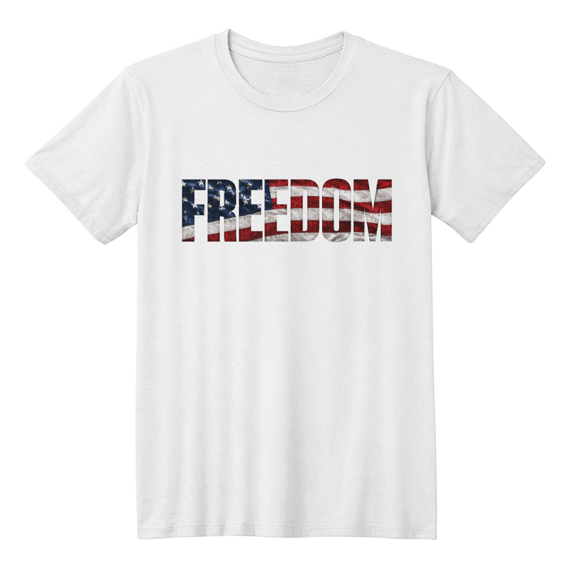 Adult Freedom Flag T-Shirt