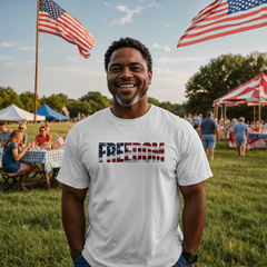 Adult Freedom Flag T-Shirt