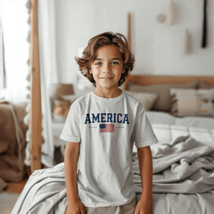 Youth America with Flag T-Shirt