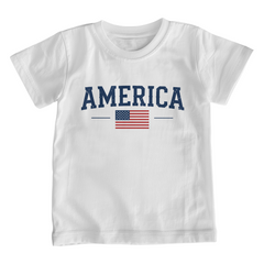 Youth America with Flag T-Shirt